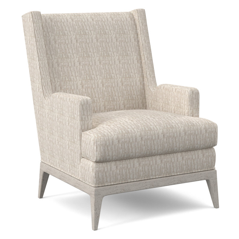 Fauteuil à oreilles de 29 po de large Cooper, Bisque, Ébène Margaret