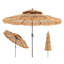 Parasol de chaume de 9 et 10 pi de style hawaïen (base non incluse)-118130097