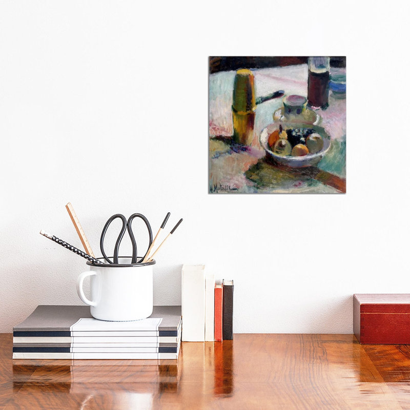 Fruit And Coffeepot by Henri Matisse - Wrapped Canvas Painting, 30.48 cm H x 30.48 cm W