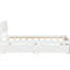 Lit simple avec 2 tiroirs blanc crème-121022308