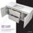 Conques 48'' Single Bathroom Vanity with Marble Top with Mirror-59406984