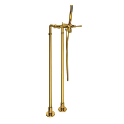 Lombardia Floor Mount Tub Filler