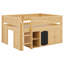 Lit mezzanine avec armoire de rangement et tableau noir-1640734917