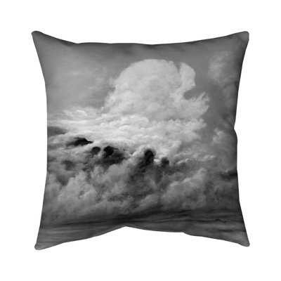 Clouds Bathroom Mountains Outdoor Throw Pillow | Home Decor