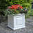 Nantucket Square Resin Planter Box with Water Reservoir-1110789911-1174501562