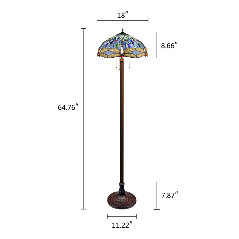 Lampe sur pied 65 po Makhaila