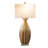 16x10.5x36" Ceramic Table Lamp 1 Piece Table Lamp Multicolor Ceramic Drip Glaze