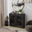 Buffet moderne cannelé, noir-253864116