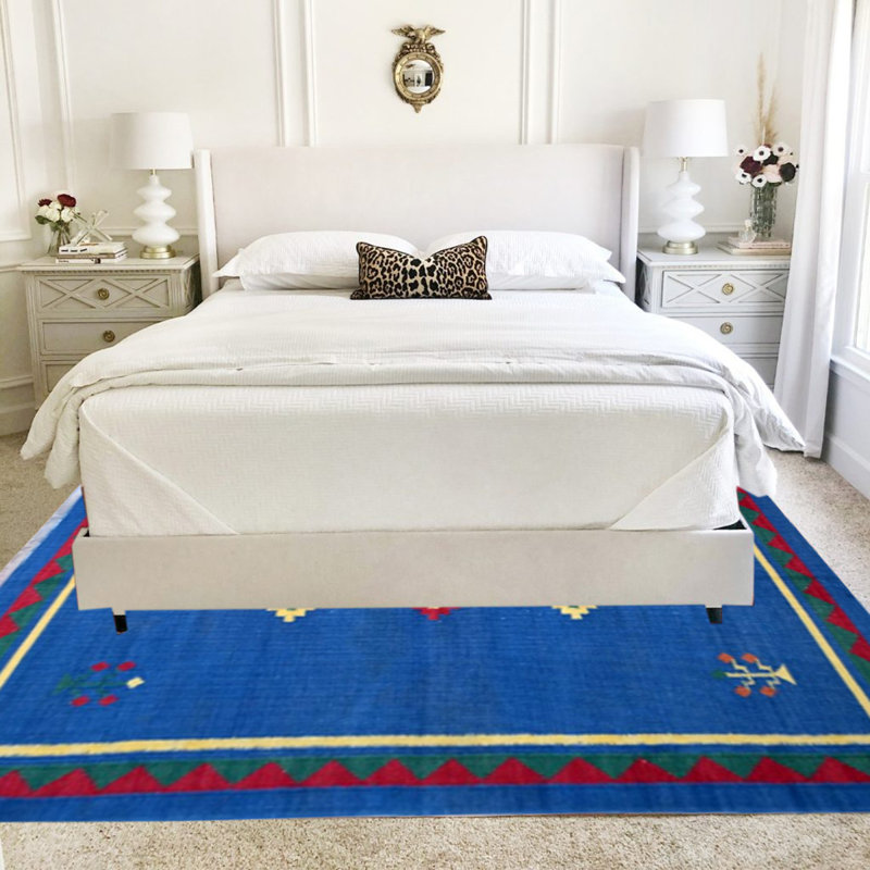 Burrell Geometric Hand Woven 165cm X 225cm Area Rug