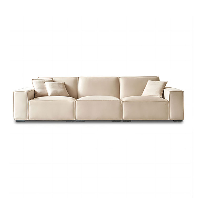 Coussin modulaire en polyester 125,98 po gris, 125.98"W*37.4"D*27.56"H