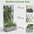 Metal Planter Box with Trellis with Wheels-152921517-195769704