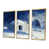 Toile avec cadre flottant or