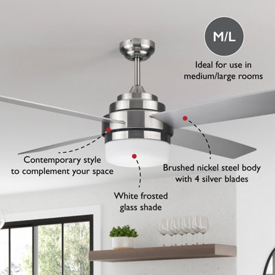 Farnam 52 " Ceiling Fan with Light Kit