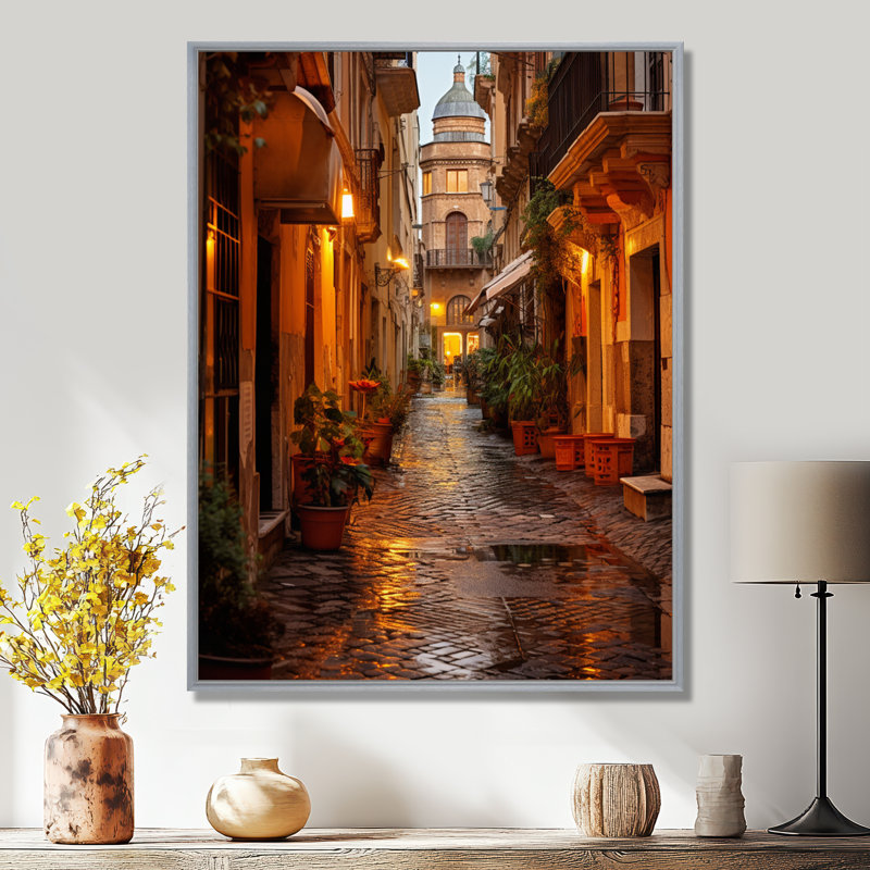 «Maighdiln Italy Eternary City Whispers», art mural pour le salon en Italie, H 20 po x l 12 po x P 1 po