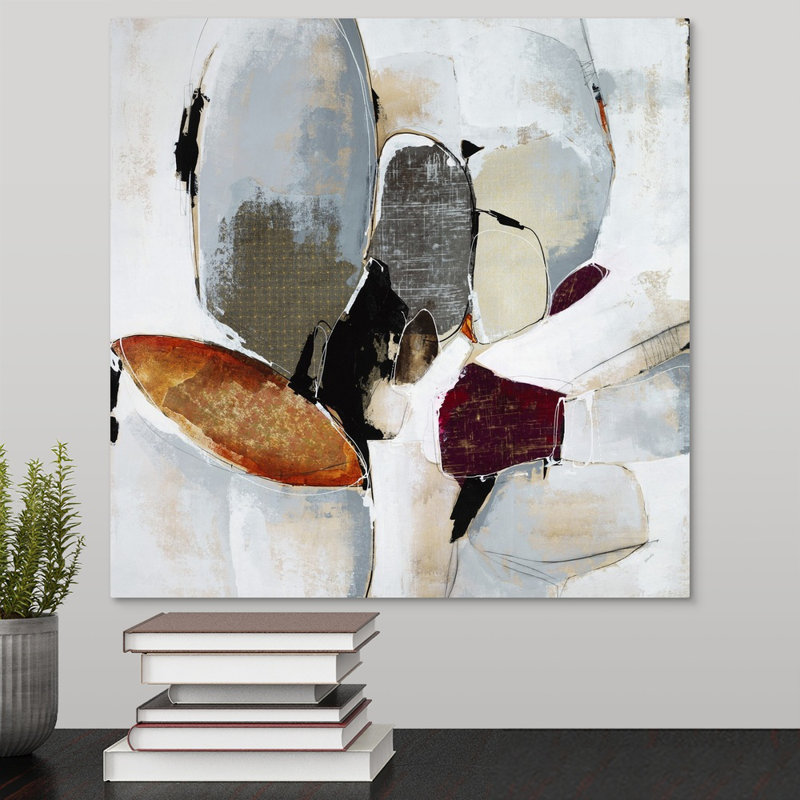 «Lost in the Moment», peinture sur toile, Toile tendue, H 16 po x l 16 po x P 1,25 po