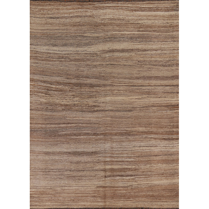 Tapis rayé kilim moderne 6 x 7