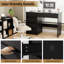 Bureau d'ordinateur à 5 tiroirs, bureau rectangulaire avec rangement pour la maison et le bureau (noir)-270938208