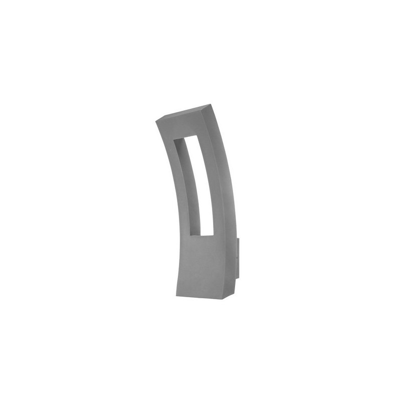 Dawn 1 - Light LED Outdoor Armed Sconce, Black, 16" H x 13" W x 5.5" D