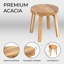 Tabouret en bois d'acacia, repose-pieds 12 po