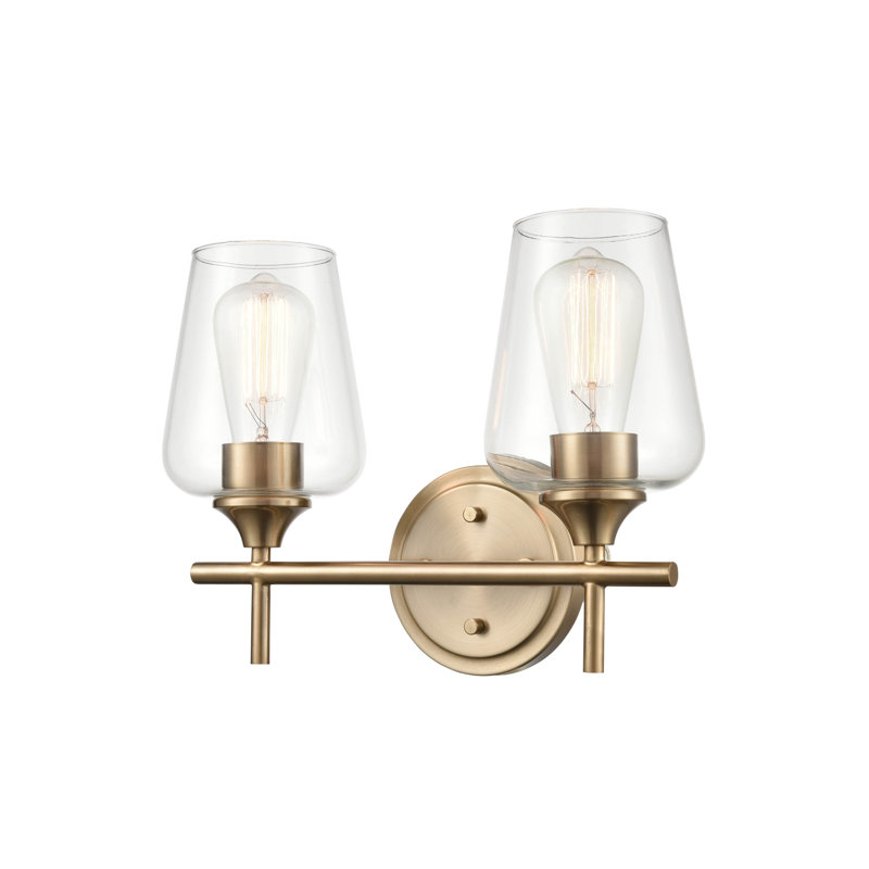 Éclairage de meuble-lavabo à intensité variable Whalley, Or moderne, 2