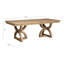 Table de salle à manger extensible à tréteaux avec 2 chaises d'appoint rembourrées 2 chaises et buffet-124446189