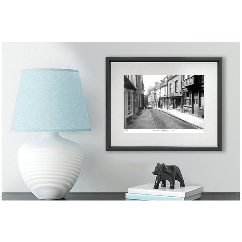 Lincoln, Steep Hill C1965 - Single Picture Frame Print, 48.4cm H x 63.6cm W x 2.3cm D