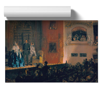 Theatre of Gymnase by Adolph Menzel - Frameless Print