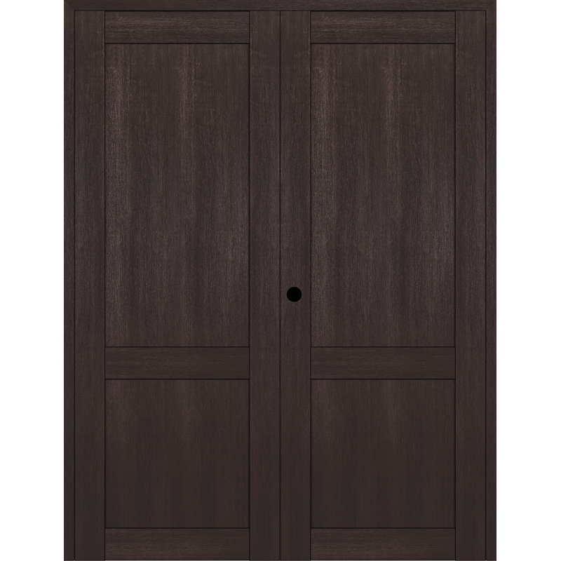 Porte standard à panneaux en bois préfinie, Chêne, 23,875 po x 79,375 po