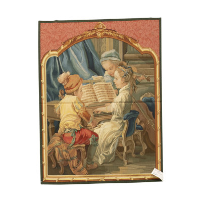 Hand-Knotted High-Quality Pink, Beige, and Blue Area Rug