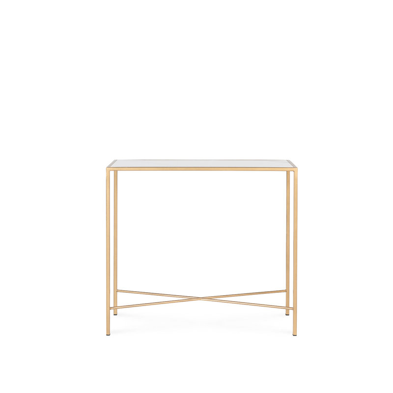 Brodeur Tray Top Cross Legs End Table