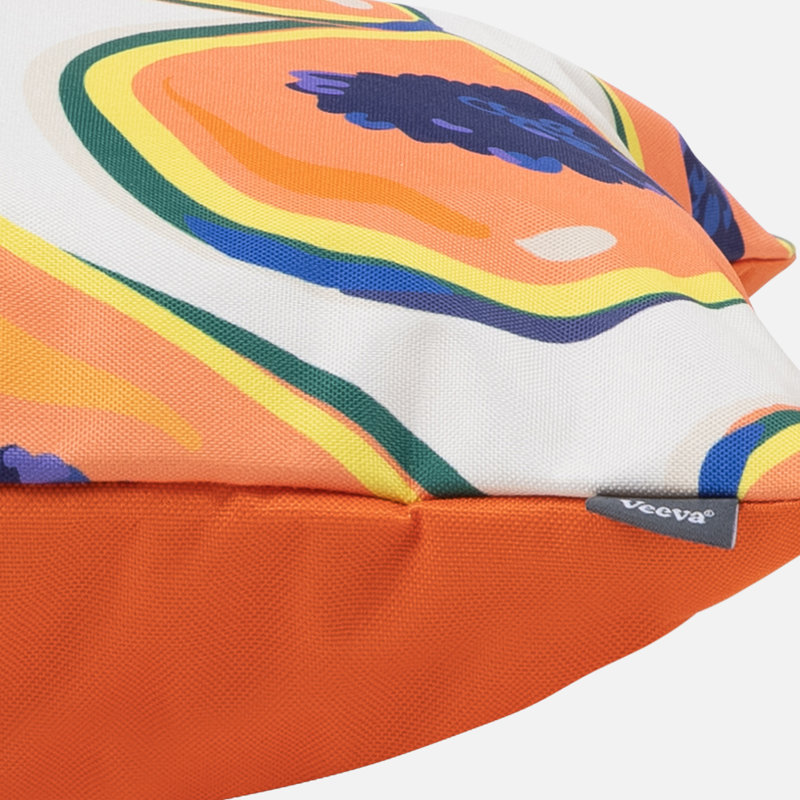 Bean Bag Bazaar Papaya Fruit Print Cushions, Multicoloured
