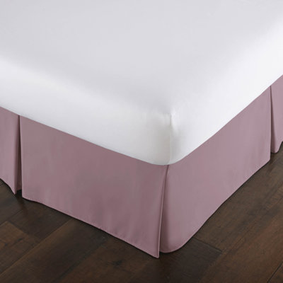 Southshore Fine Linens Vilano Pleated Bed Skirt, Double-Brushed Microfiber 15-Inch Drop Bed Skirt with Pleated Design, Machine Washable, Full, Lavender