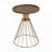 Hollow Edge Retro Art Pine Side Table