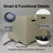 Propane Tank Cover 16", 20 LB Outdoor Tank Storage Hideaway Table For Gas Fire Pits, Concrete Tank Holder-1739580613