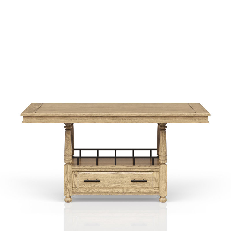 Table de comptoir - finition caramel