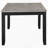 Centera Grey And Black Rectangular Dining Table With Extension Leaf
