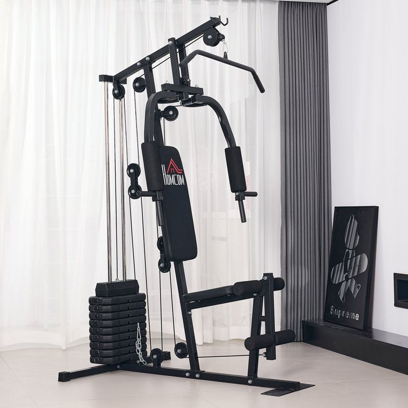 Multi Gym with Weights, Multifunction Home Gym Machine, 45kg Stack