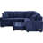 Navy Blue Pull-Out Bed With Ports, Power Sockets, Reinforced Seat Feature, Spacious-74791766
