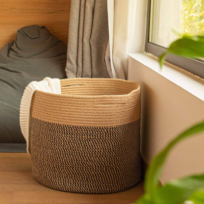 Panier à linge pliant tissé