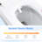 Bidet Smart Toilet, One - Piece Toilet Seat With Auto Flush And Open/Close, Heated Adjustable Temp, Warm Water Dry, Remote Control, Sensor For Automatic Cover, Multiple Wash Options Like Female Rear