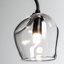 Clear Glass with White Threading