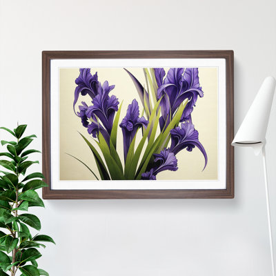 Boundless Iris Flowers - Single Picture Frame Print
