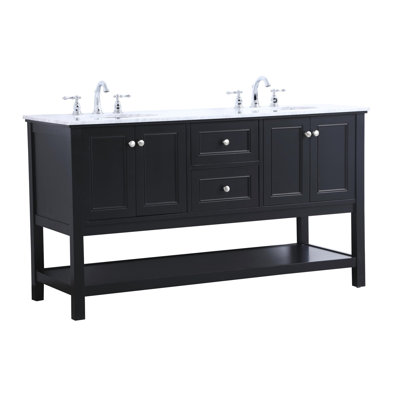 Bonsai 60'' Double Bathroom Vanity