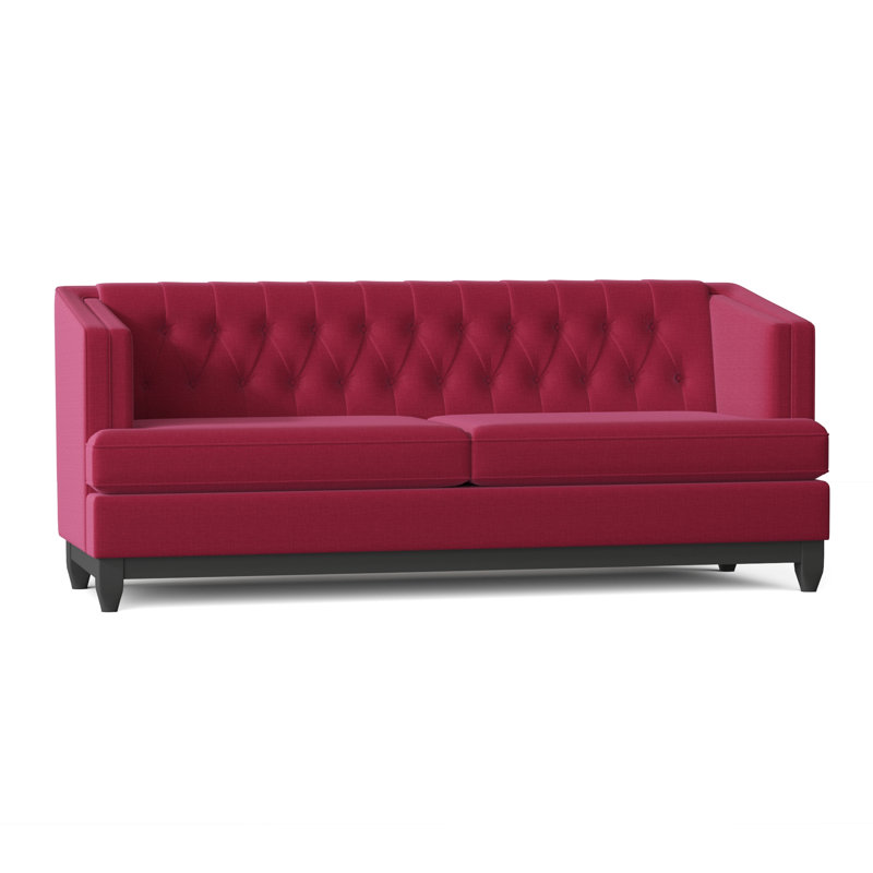 Ali Upholstered 88'' Sofa, Tess Fuchsia