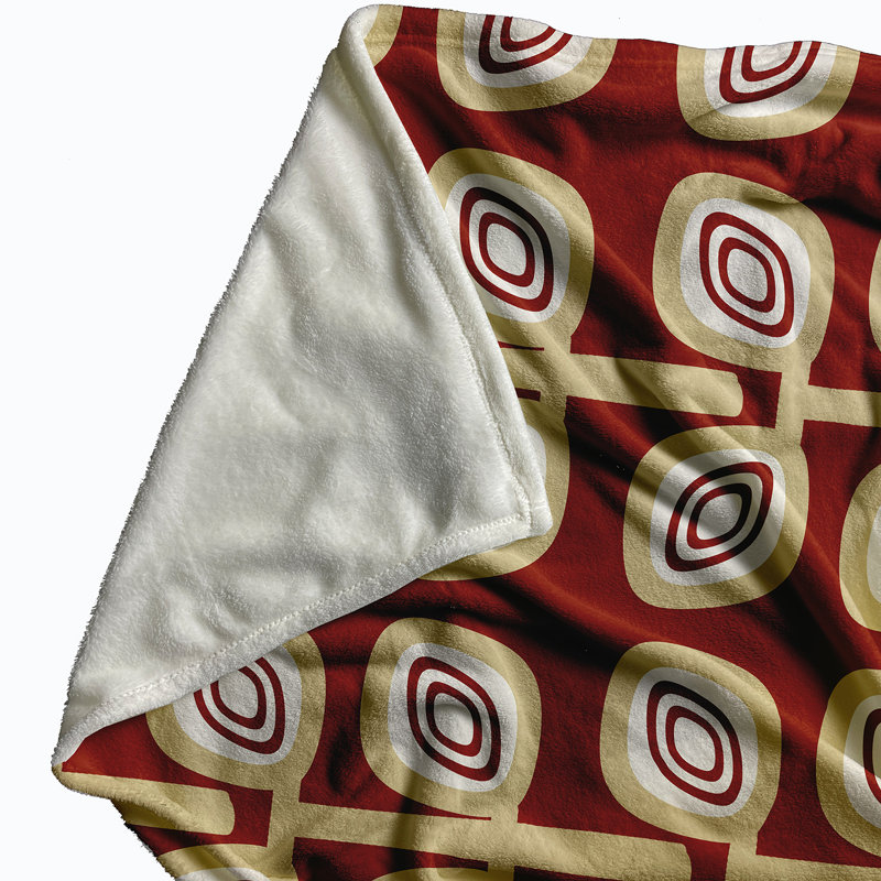 Maja Plain Weave / Muslin Throw Blanket, Orange