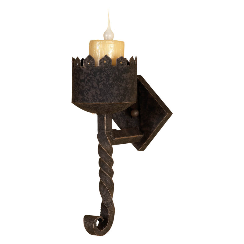 Wrought Iron Wallchiere, Rust