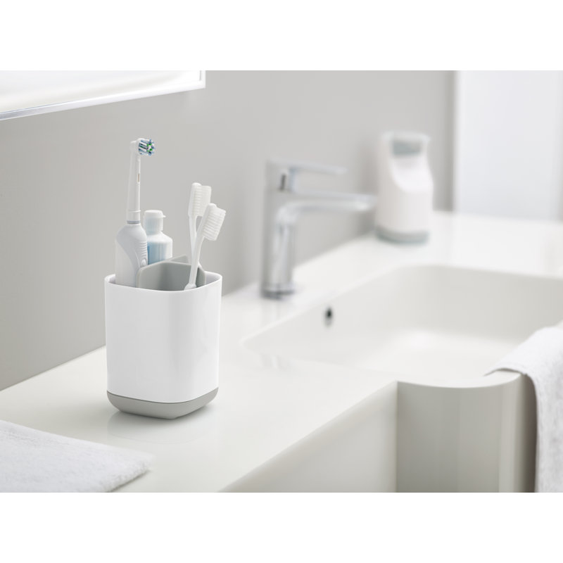 Joseph Joseph EasyStore Toothbrush Holder, Gray