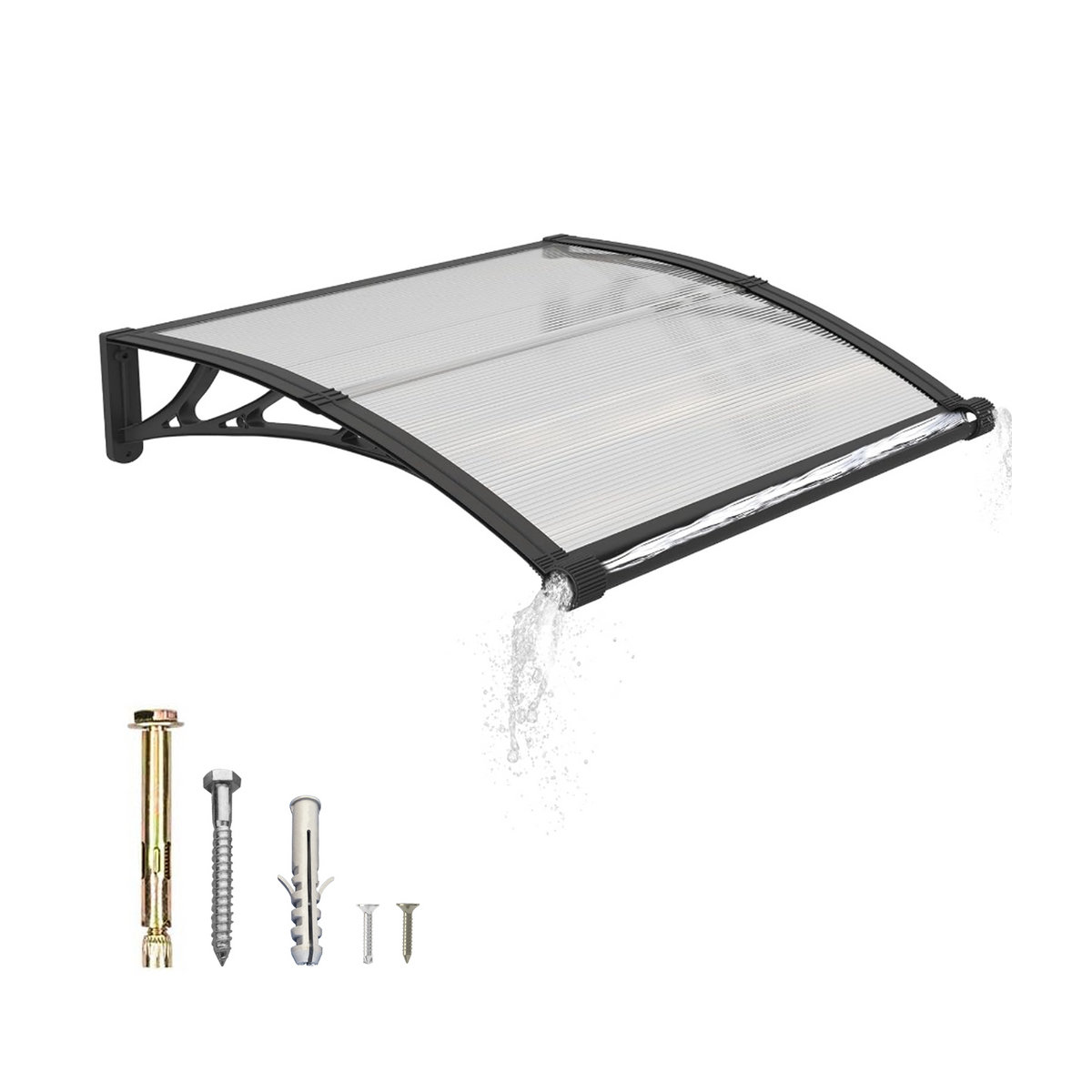 Cnopy Panel GUANSU-CN Window Awning Door Canopy Polycarbonate Panel with Large ...