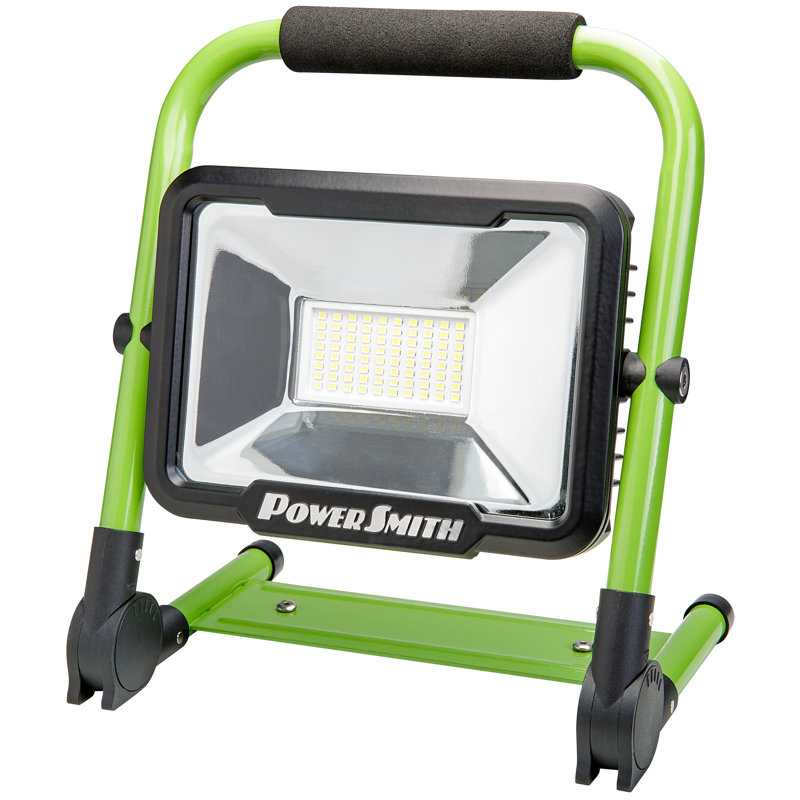 Lampe de travail rechargeable 1500 lumens Powersmith avec support magnétique pliable, L 11,50 po x l 6 po x P 9 po