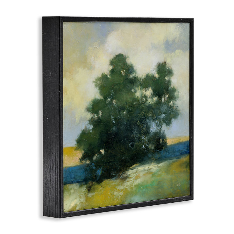 Art solitaire, estampe numérique de Julia Purinton, H 24 po x l 24 po, Giclée encadrée noir minuit